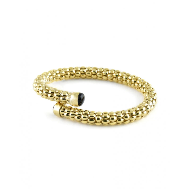 Pulsera dorada con eslabones pop corn Unoarre