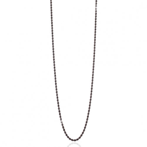 Collar largo turbillon negro Unoarre