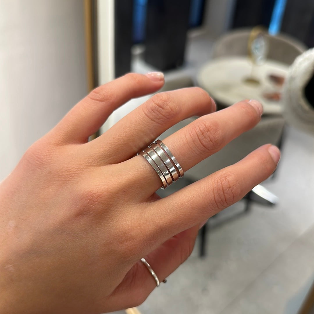 Copia de Anillo Aquamarine Lis Plata