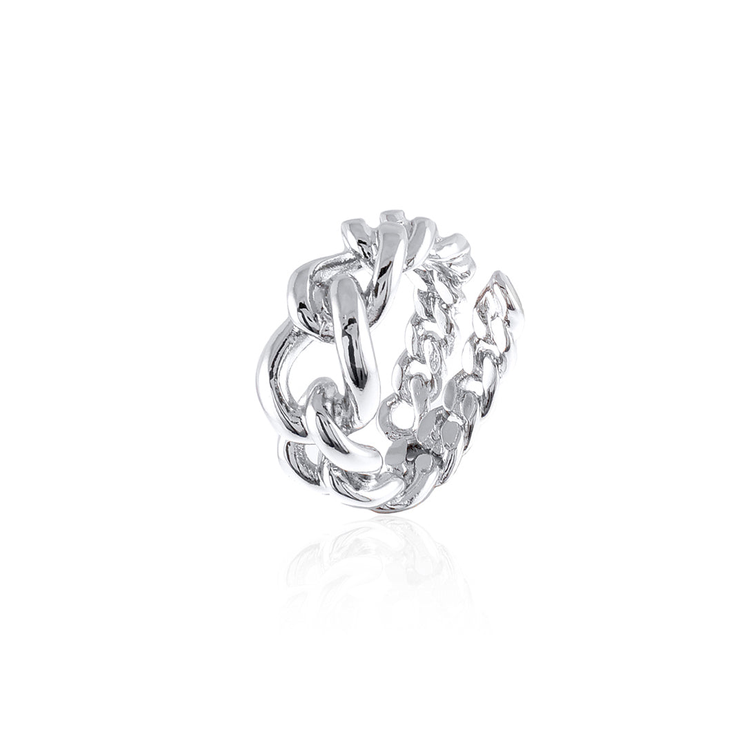 Anillo de bronce Baño en plata