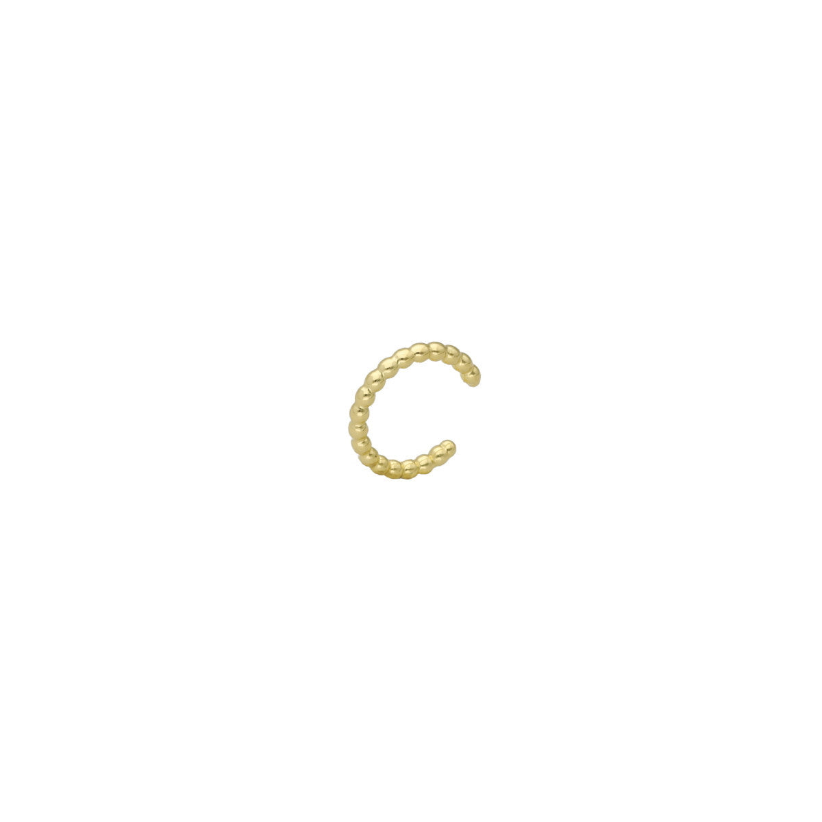 Ear cuff trenzado bañado en oro
