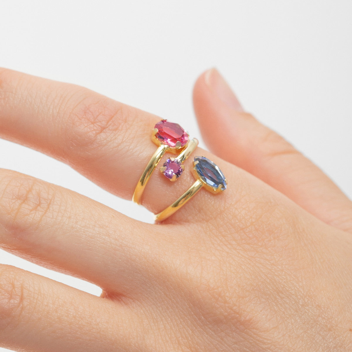 Copia de Anillo ajustable 4 bandas elaborado en plata