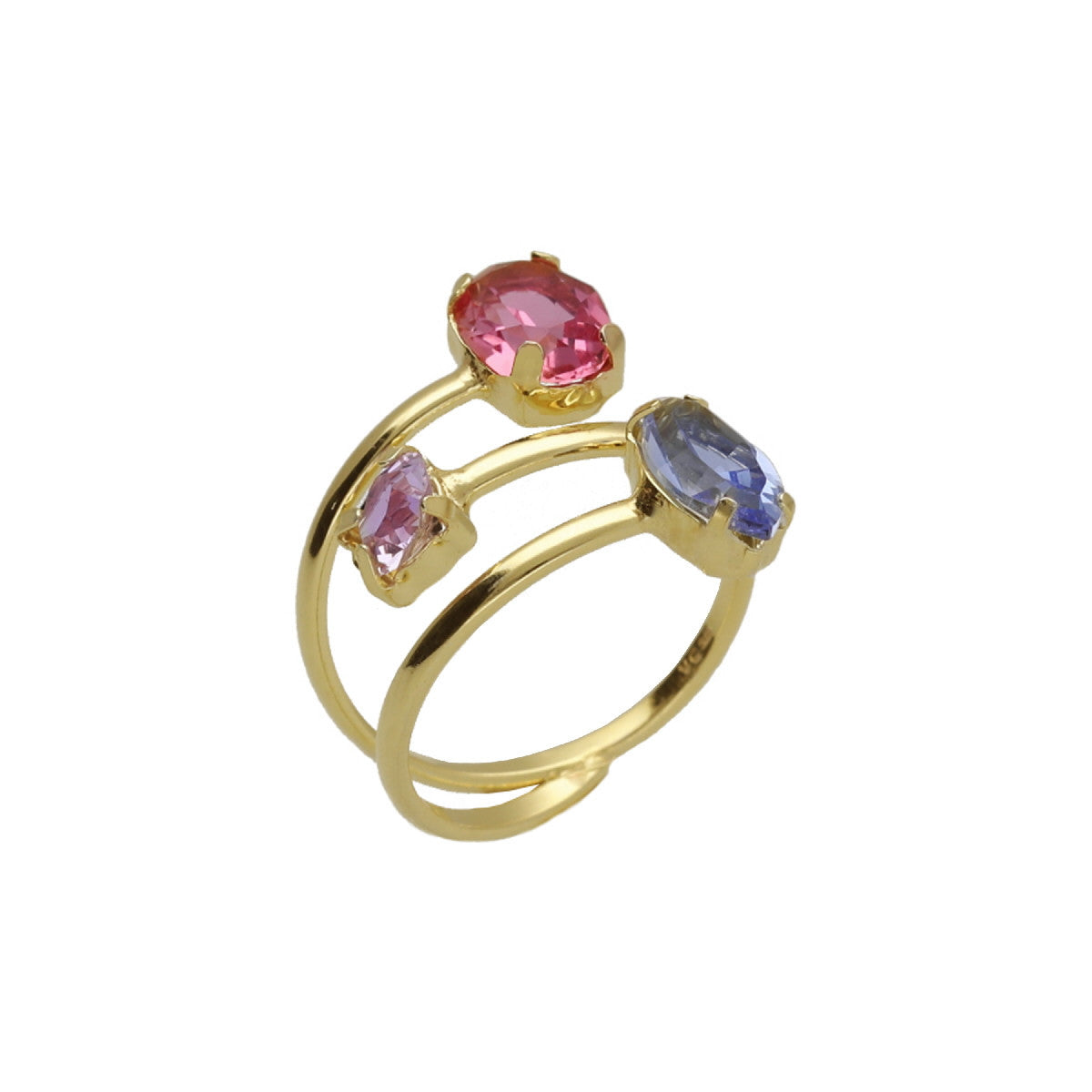 Copia de Anillo ajustable 4 bandas elaborado en plata