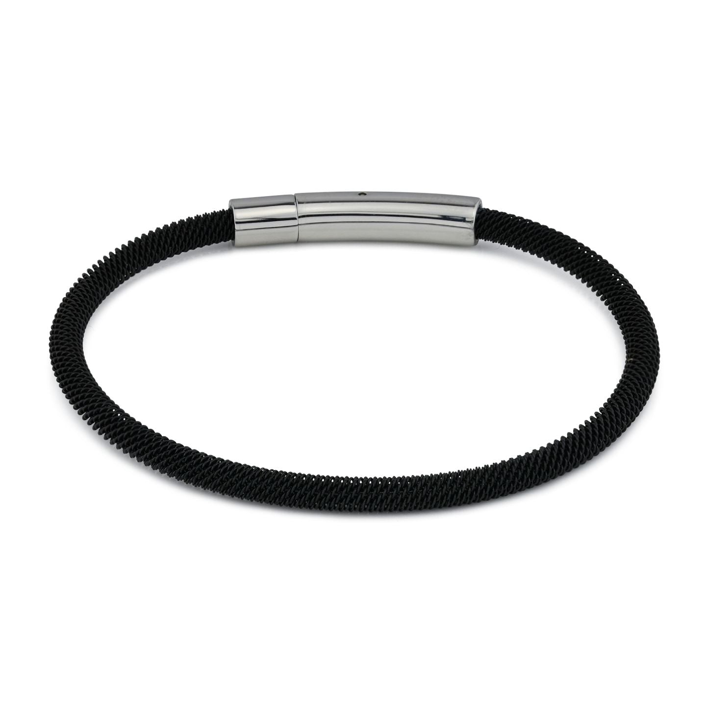 Pulsera con un fino eslabón circular de estilo serpiente en Acero Inoxidable ABR715N