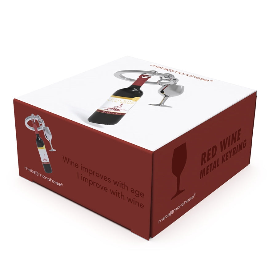 Llavero de Vino Tinto y Copa
