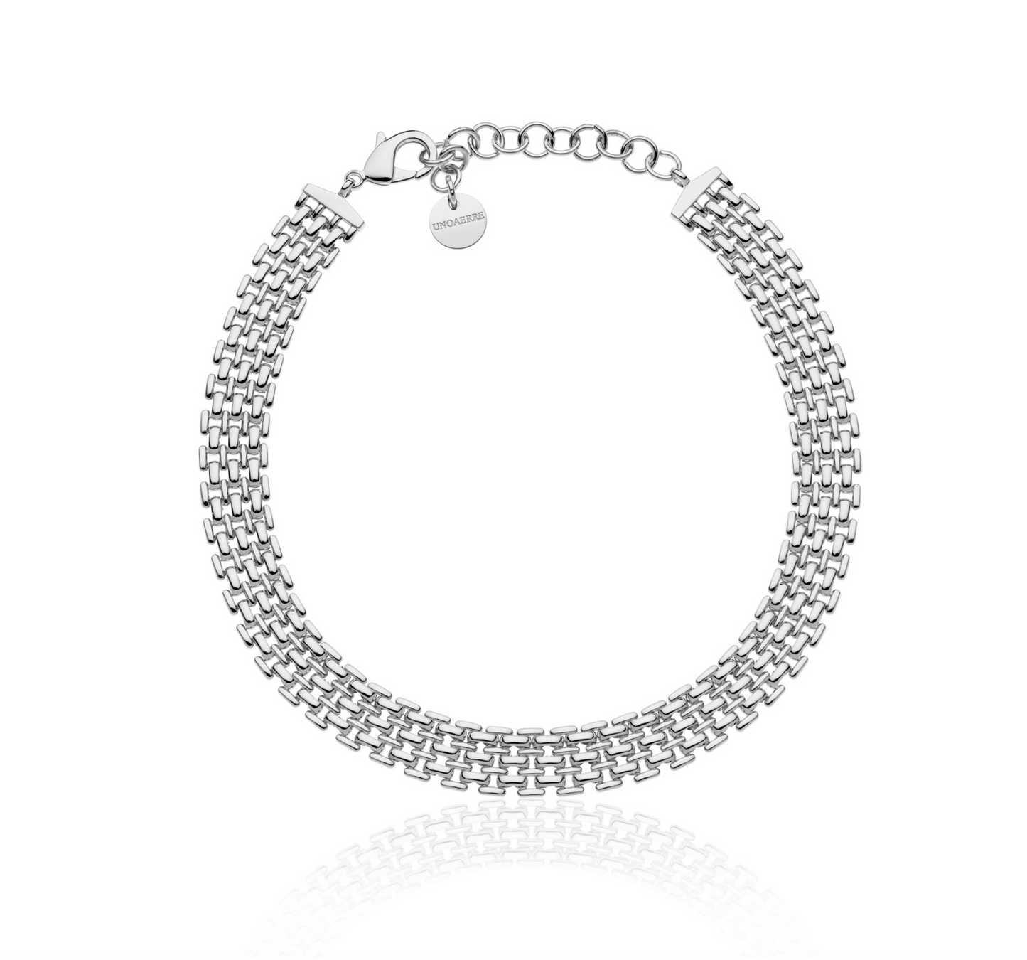 Collar bañado en plata