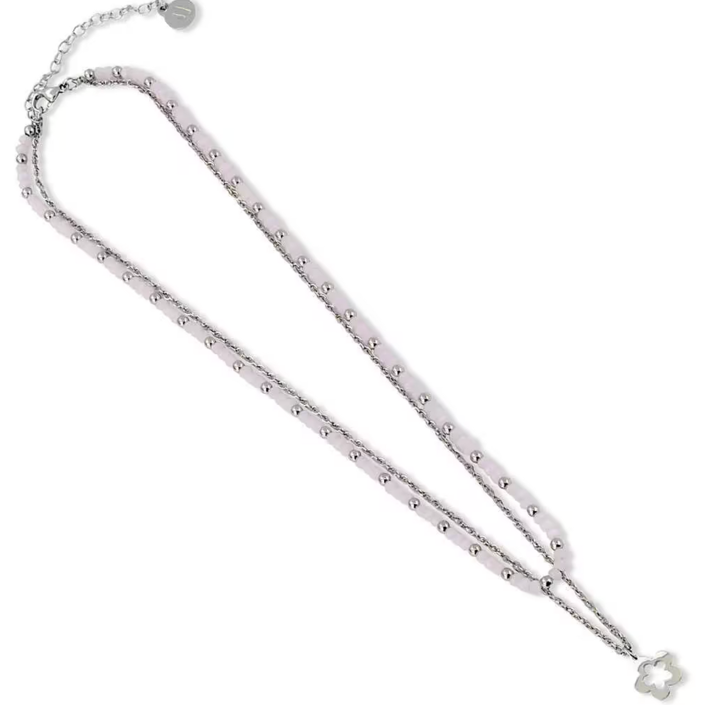 Collar cristal Rosa Flor