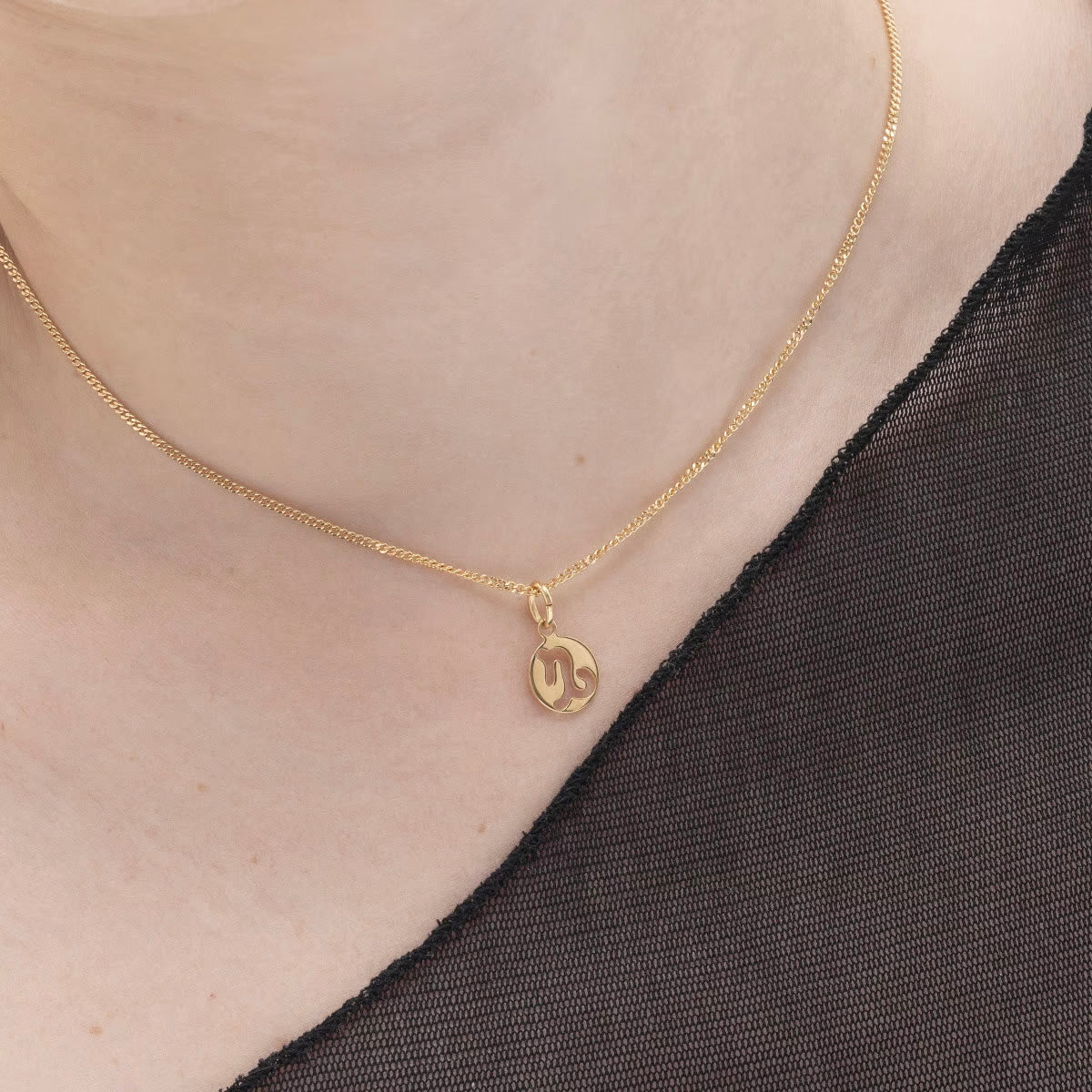 Collar Capricornio bañado en oro