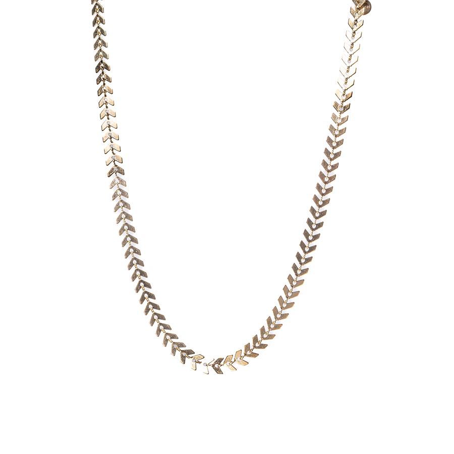 Collar petalos baño oro 18 Kilates