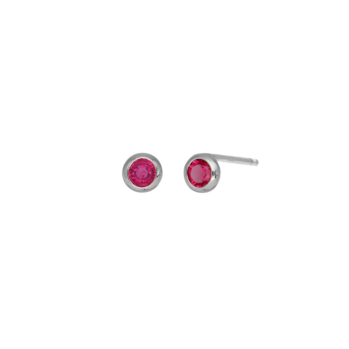 Par de Aros rose de Lis de Plata