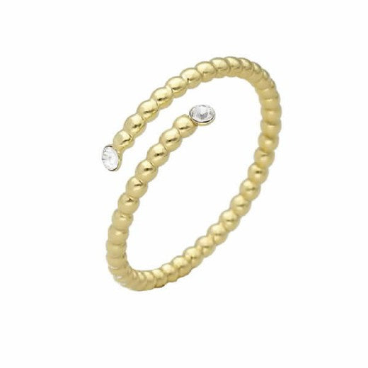 Anillo Espiral Crystal Daphne Oro