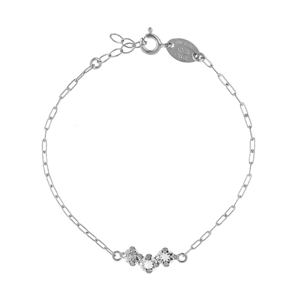 Pulsera cristal crystal Jade plata