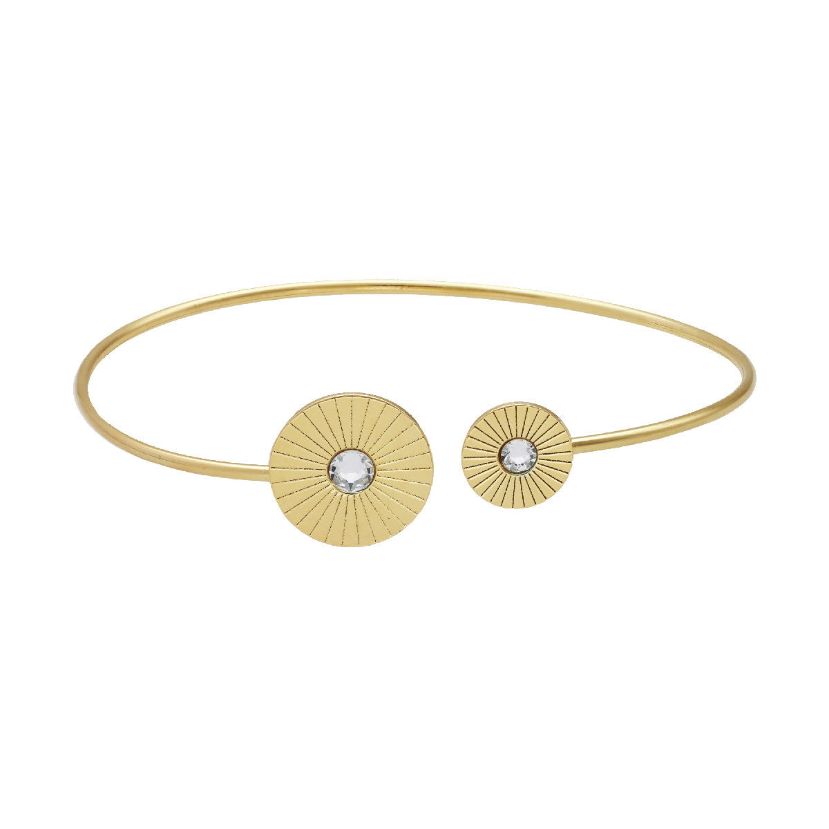 Pulsera círculo crystal Gypsy oro