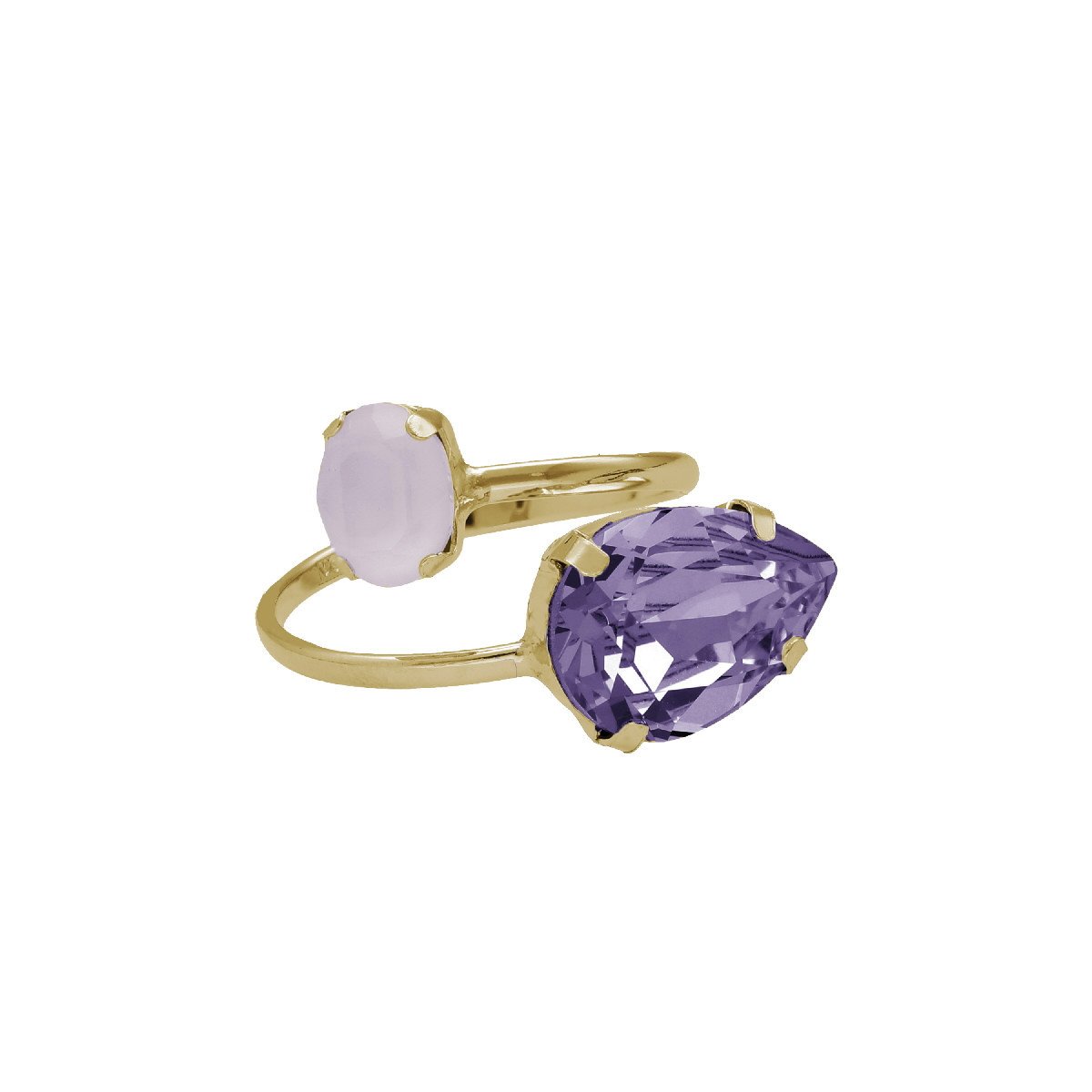 Anillo lágrima tanzanite Blooming oro