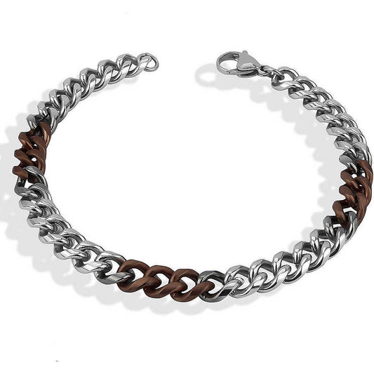 Pulsera de Acero gourmette hombre Boccadamo ABR612D