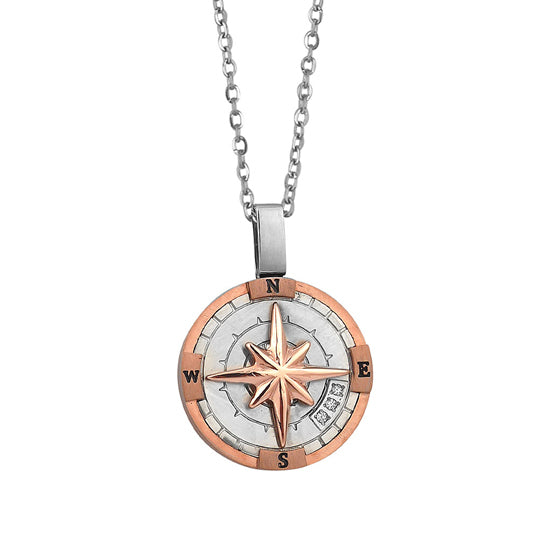 Collar de Acero Inoxidable Boccadamo Hombre AGR212R