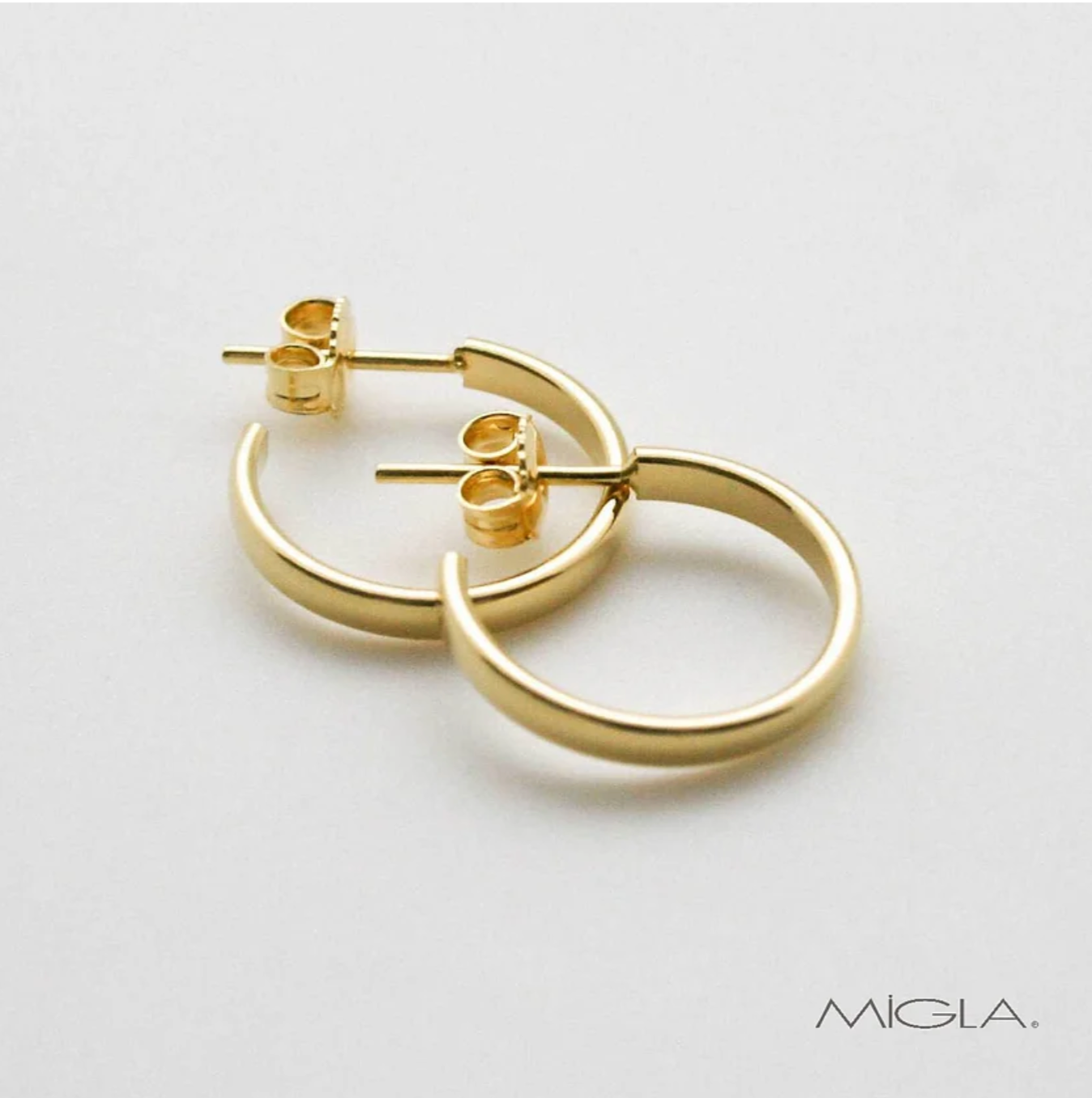 Argollas Gold de tubo antik 19/2.6 Migla