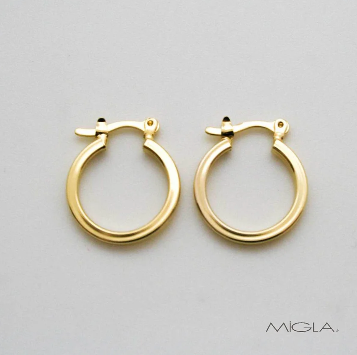 Aros Argollas Ba adas en oro de tubo antik 19 2.6 Migla Marisio