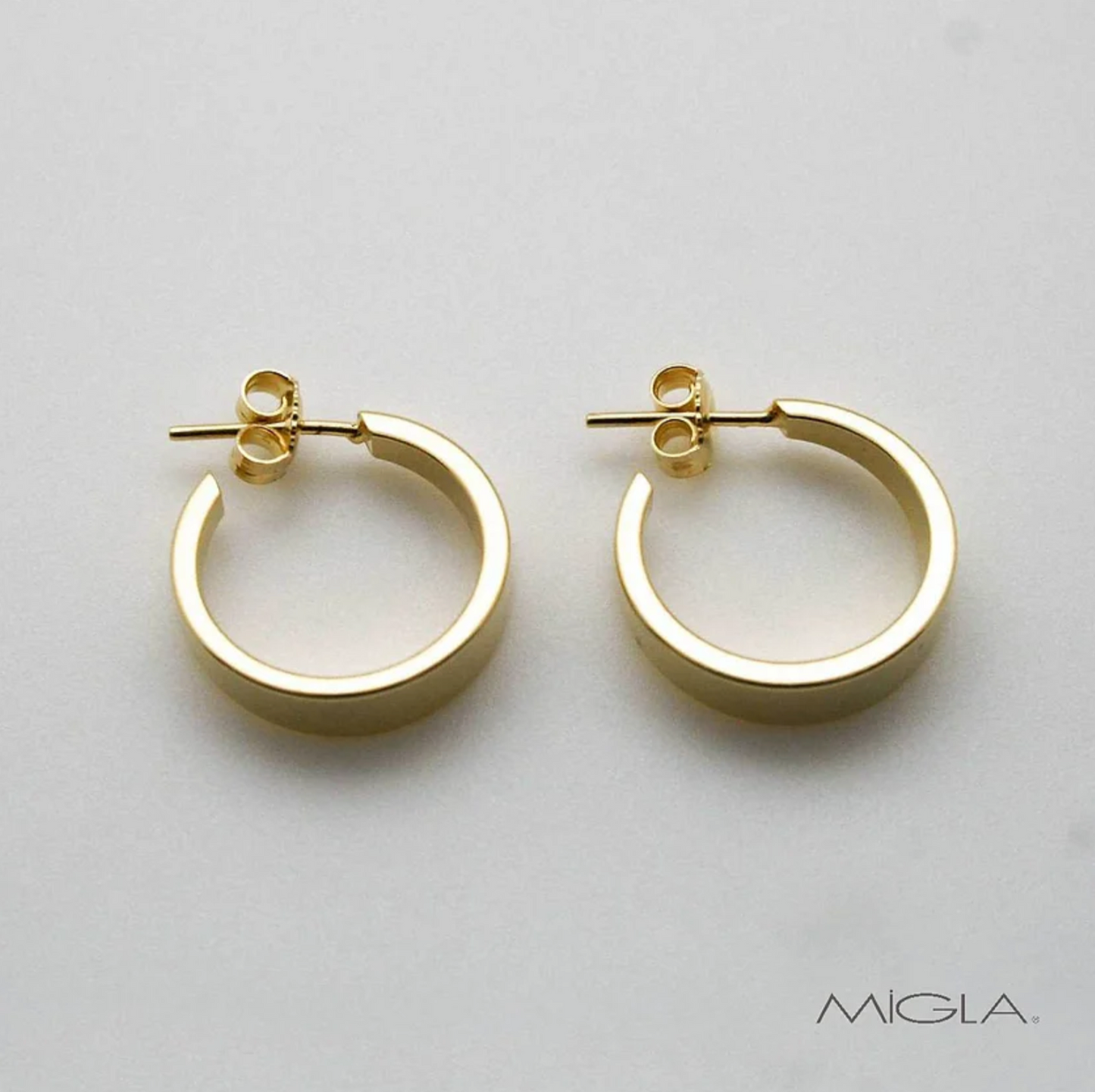 Argollas Gold chapa plana boat 20/5.5 Migla