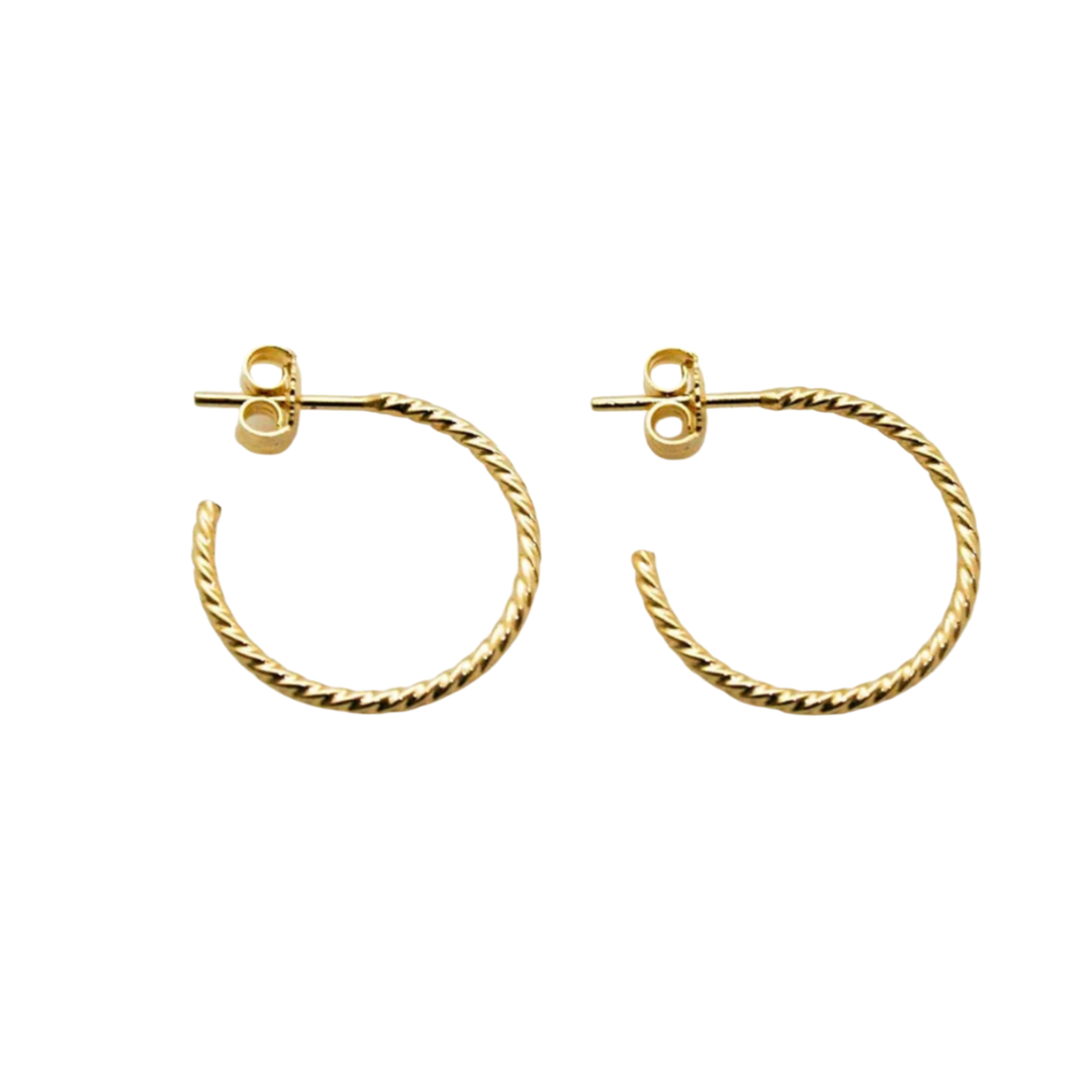 Argollas Gold twist 20/1.5 Migla