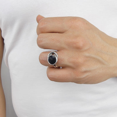 Anillo de Plata Boccadamo Man MAN011N