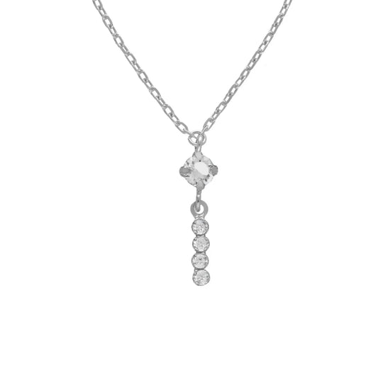 Collar corto cristales riviere en Plata de Halo