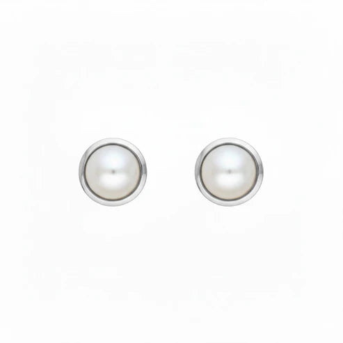 Par de Aros botón Empire per en Plata Paulette