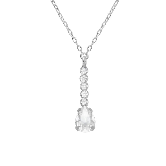 Collar corto cristales riviere en Plata de Eunoia