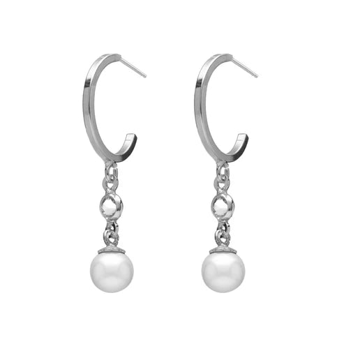 Par de Aros cortos círculo cristales riviere en Plata de Halo Baño de oro 18k