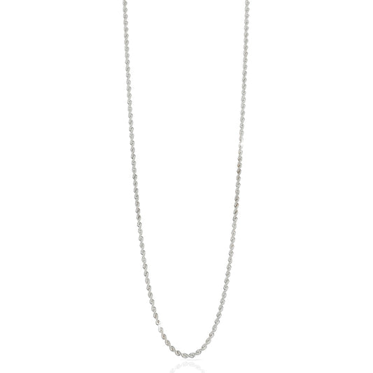 Collar bañado en plata turbillón