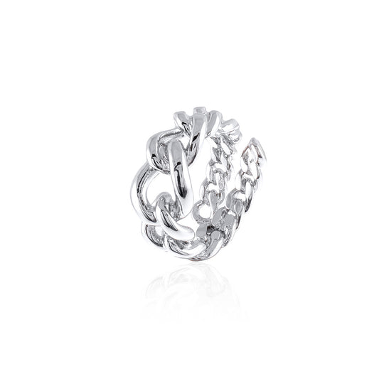 Anillo de bronce Baño en plata
