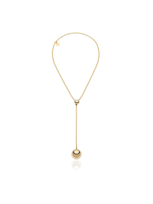 Collar dorado con colgante de Esfera