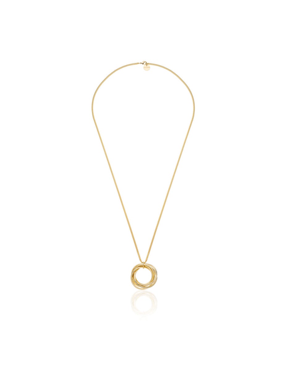 Collar largo con colgante Circular
