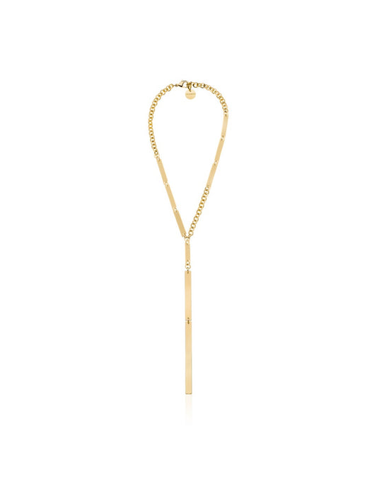 Collar de cadena plana en forma de Y de lujo