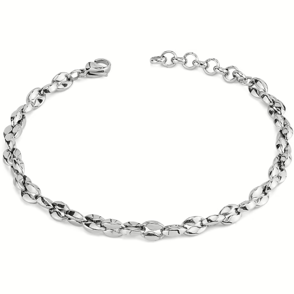 Pulsera con cadena de eslabones marinos medianos Acero Inoxidable Boccadamo Man  ABR746