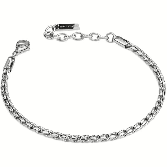 Pulsera con cadena de serpiente Acero Inoxidable Boccadamo Man  ABR747