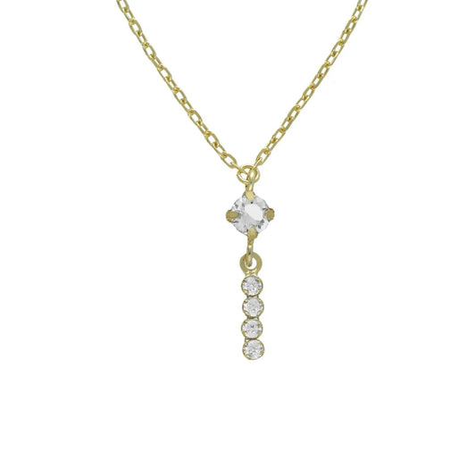 Collar corto cristales riviere en Plata de Halo