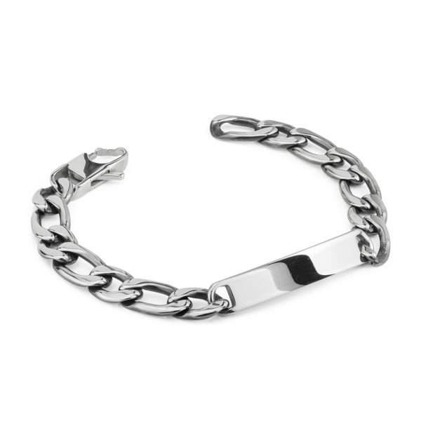 Pulsera de eslabones curvo Acero Inoxidable Boccadamo Man  ABR762