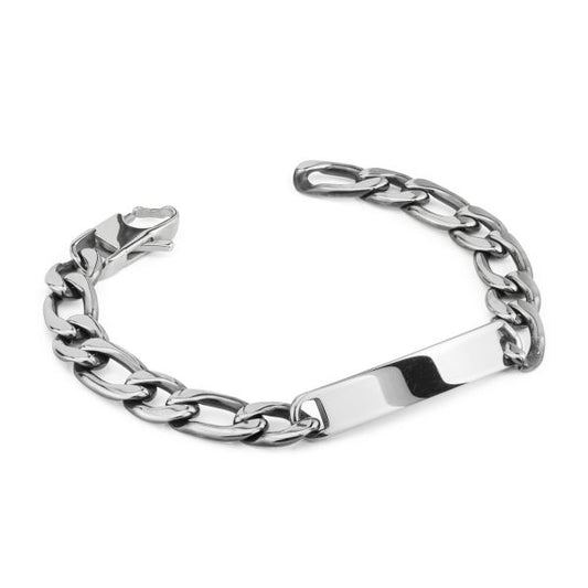 Pulsera de eslabones curvo Acero Inoxidable Boccadamo Man  ABR762