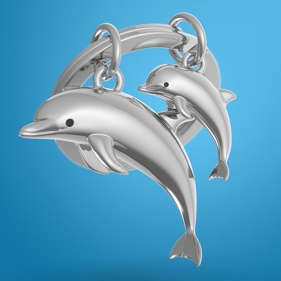 Llavero de Familia de Delfines