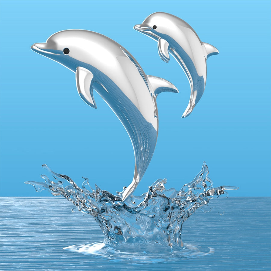Llavero de Familia de Delfines