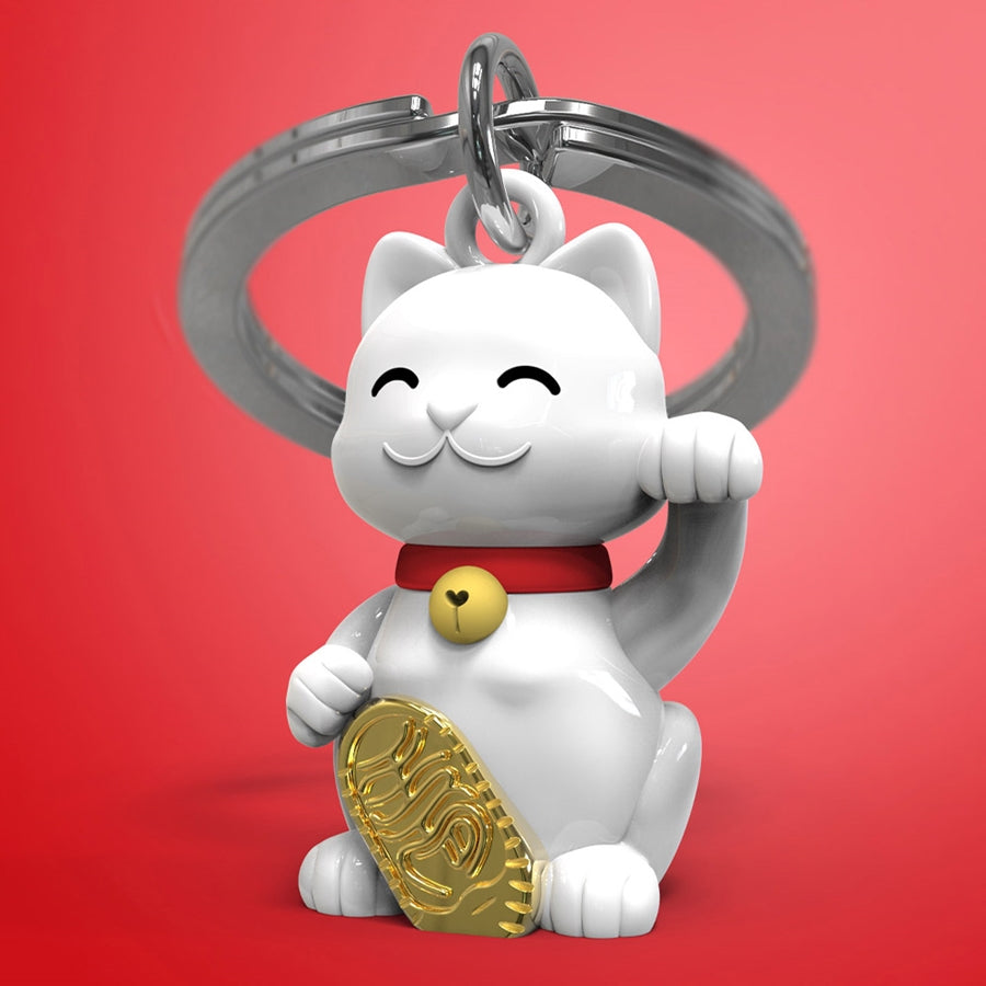 Llavero del Gato de la Suerte
