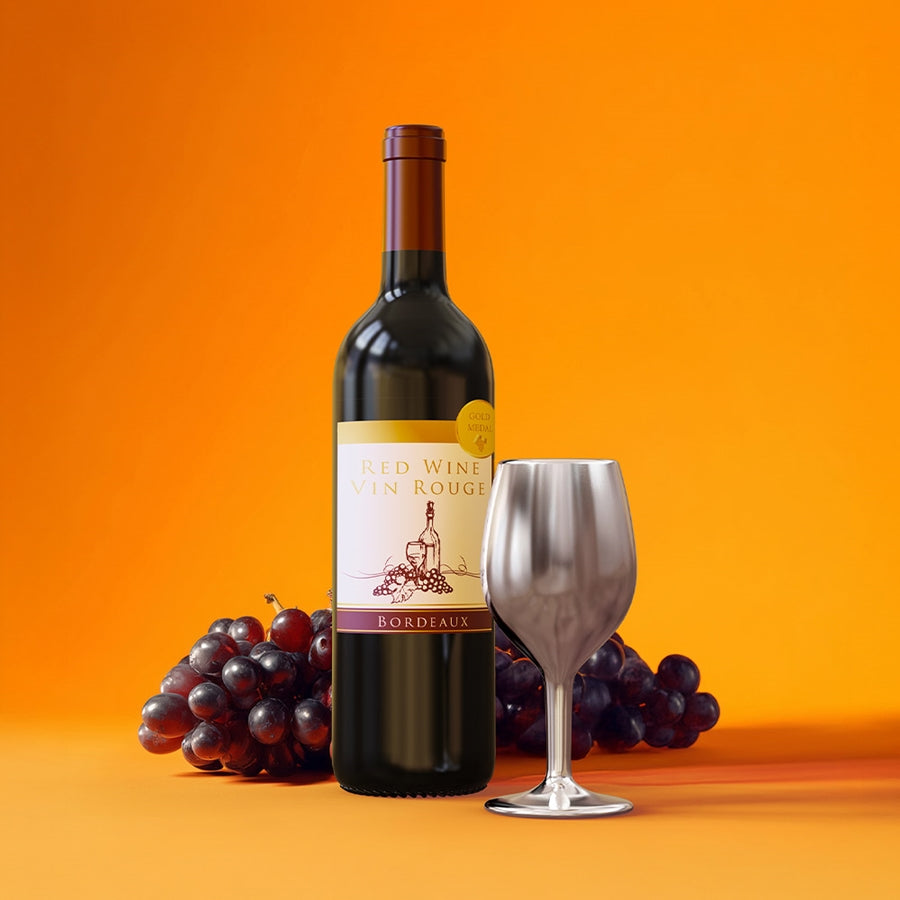 Llavero de Vino Tinto y Copa