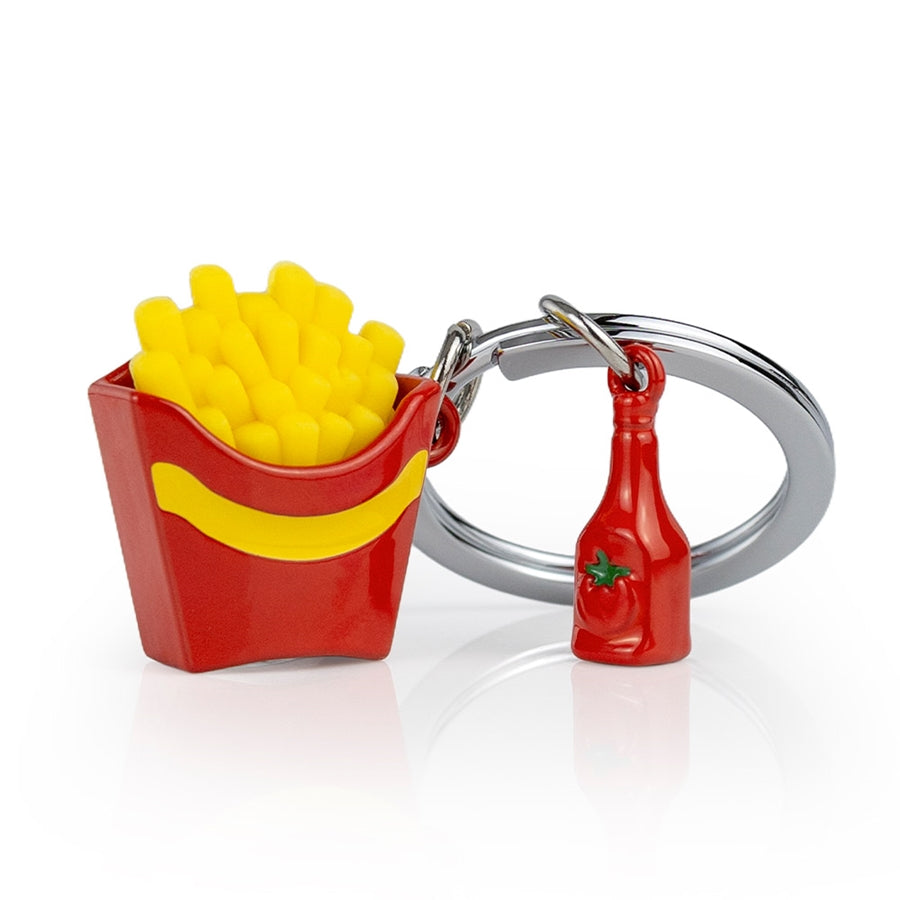 Llavero de Papas Fritas y Kétchup