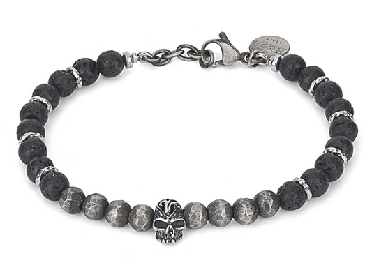 Pulsera Hombre de piedra natural calavera