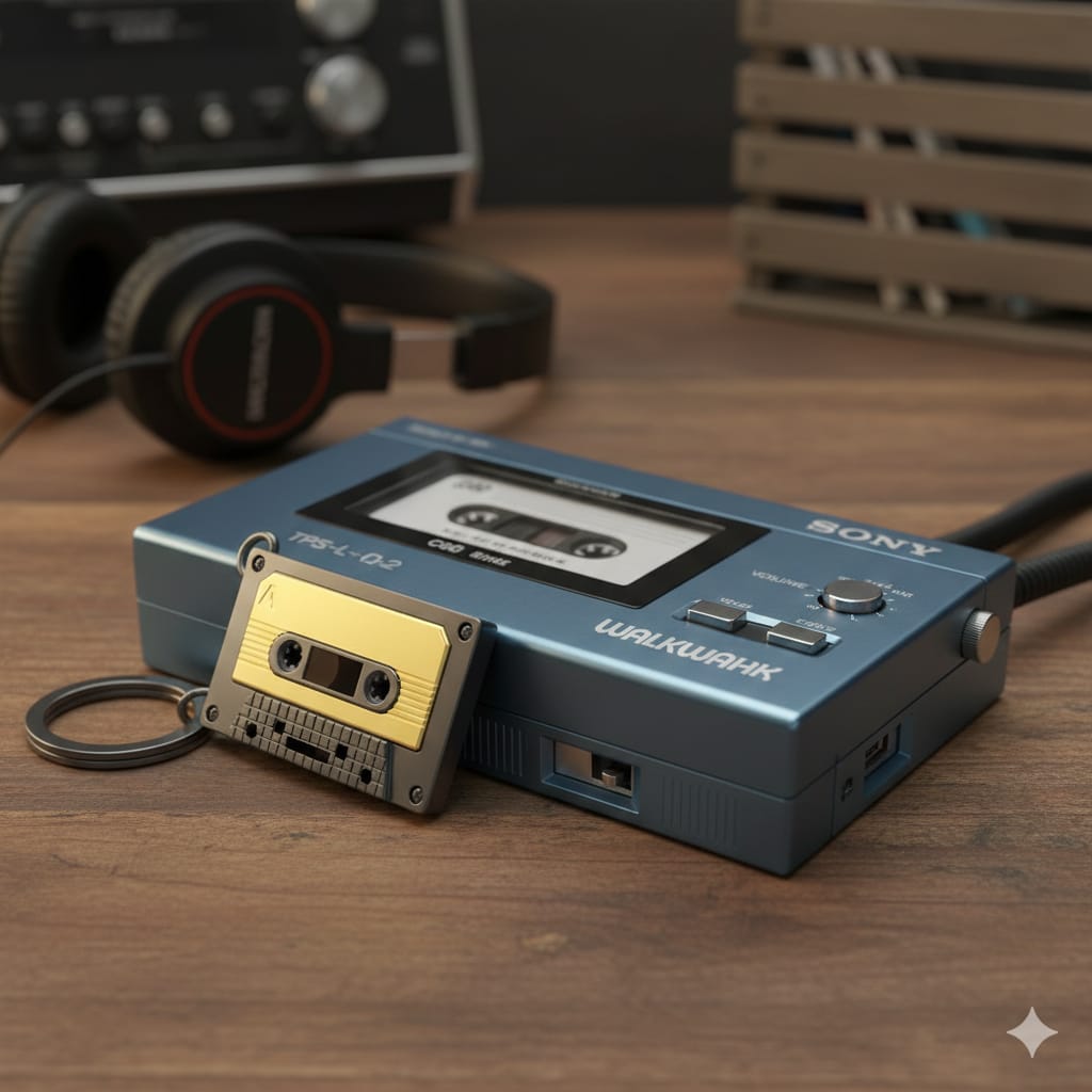 Llavero de Cassette de Audio
