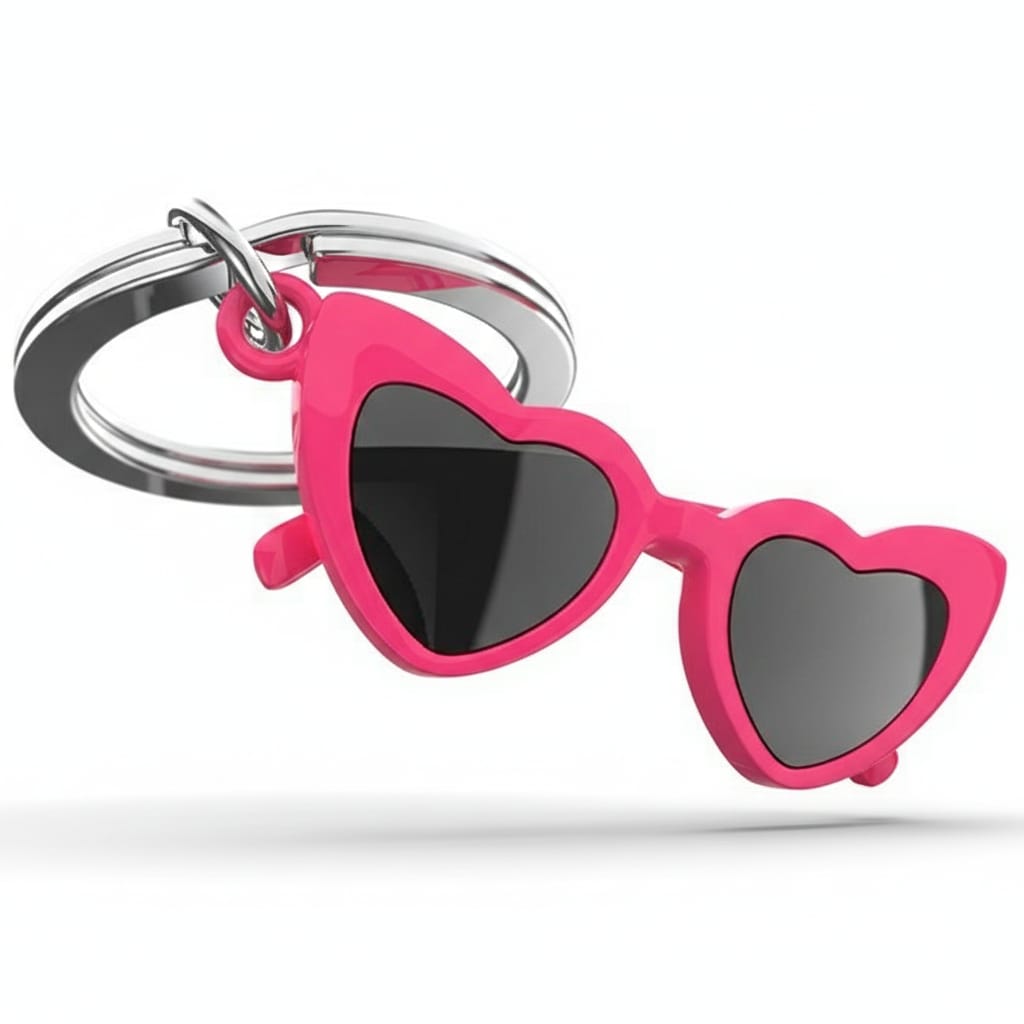 Llavero de Gafas de Amor