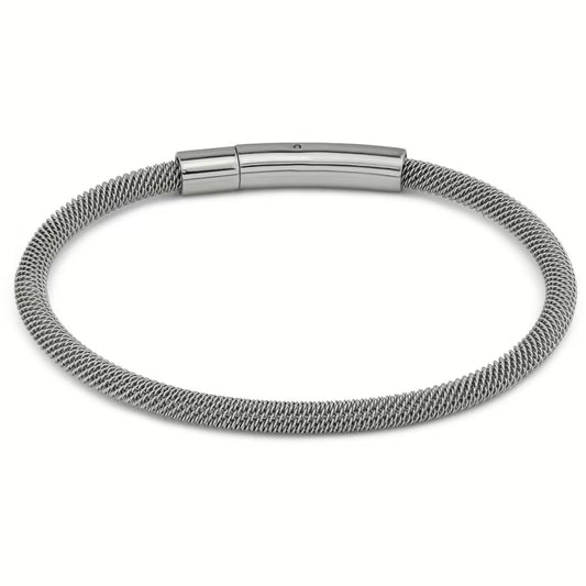 Pulsera con un fino eslabón circular de estilo serpiente en Acero Inoxidable ABR715