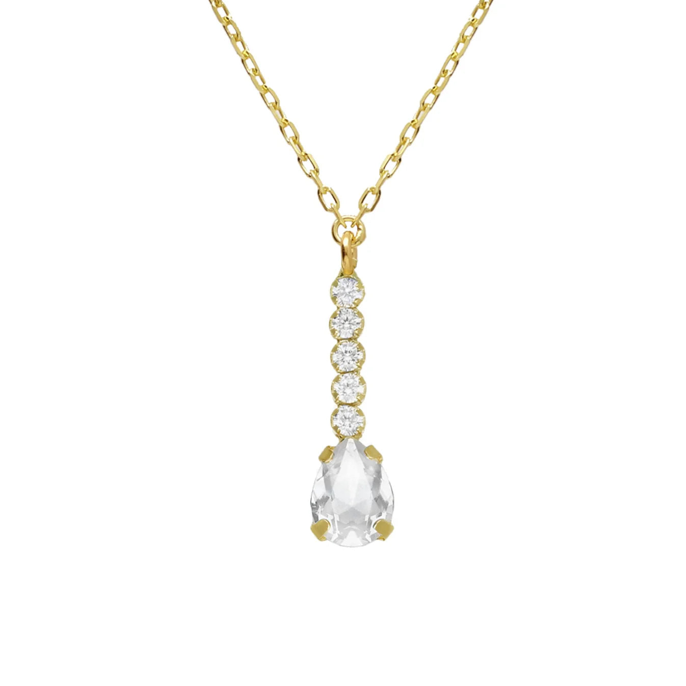 Collar corto cristales riviere en Plata de Eunoia
