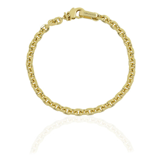 Pulsera Bronce bañado en Oro 24k Eslabones